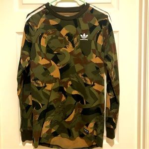 Adidas Skateboarding Mesh Camo Long Sleeve
